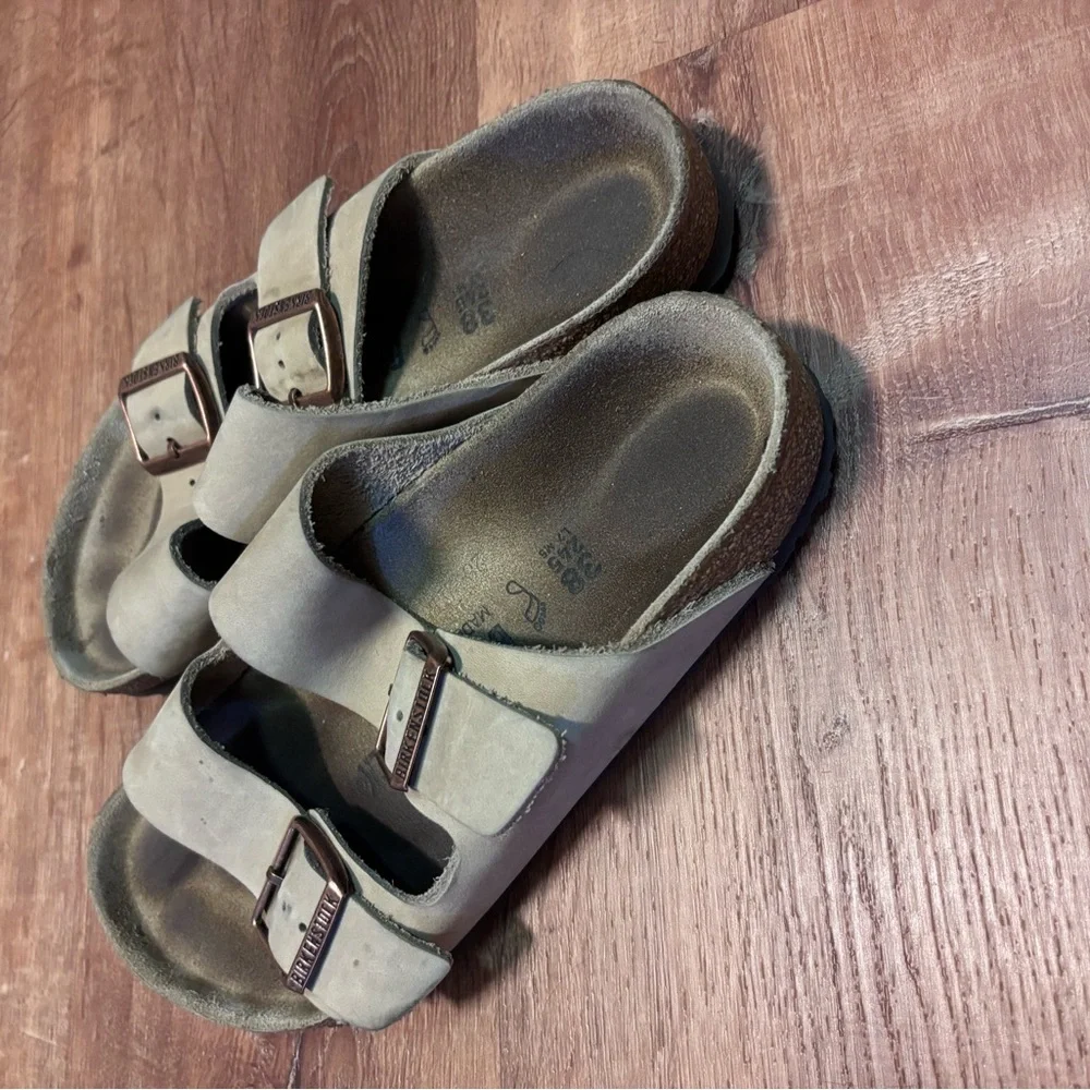 Birkenstock Arizona Sandals - Taupe/Tan - Picture 3 of 4